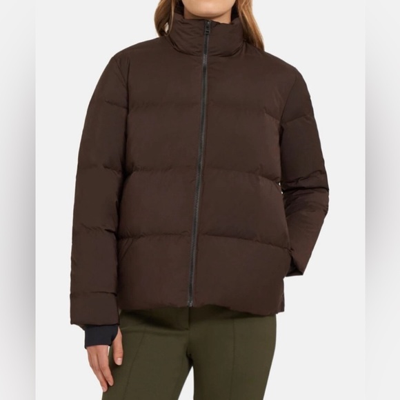 Worn once Theory Stand-Collar Puffer Coat size P - Picture 2 of 10